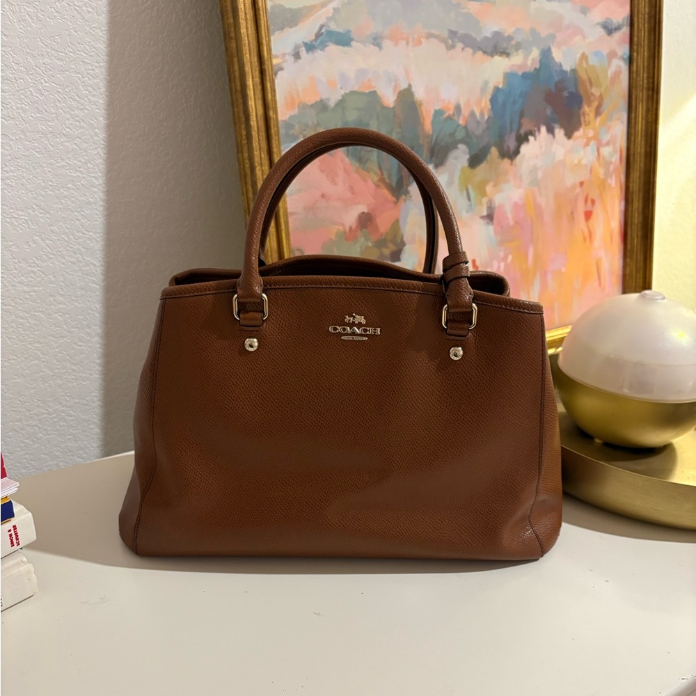 COACH Tan Leather Satchel
